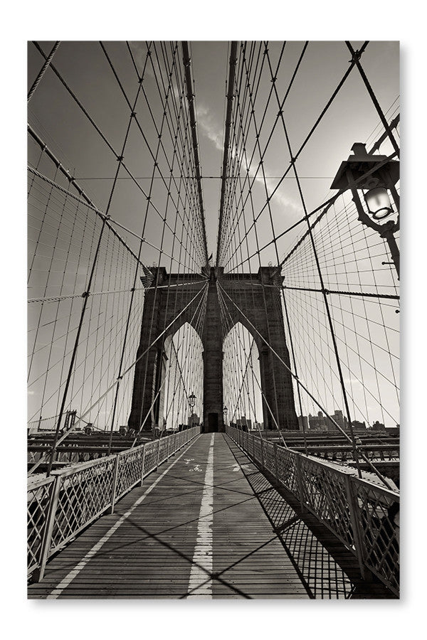 Brooklyn Bridge In New York City 16 po x 24 po Cadre d art mural