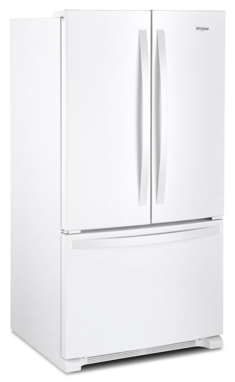 Réfrigérateur Whirlpool de 25,2 pi³ à portes françaises, machine à glace,  distributeur d'eau interne, acier inoxydable