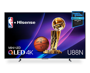 Téléviseur intelligent QLED à mini DEL de Hisense UHD 4K de 100 po à 144 Hz avec HDR10+, Dolby VisionMC et Google TVMC (100U88N)