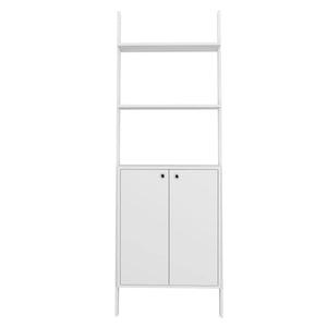 Armoire décorative Cooper de Manhattan Comfort de style échelle avec 2 tablettes flottantes - blanche