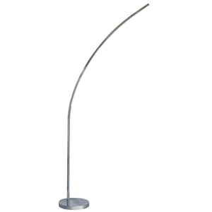 Lampe à pied Gentle Bend de Dainolite avec fini chromé poli et ampoule à DEL de 22 W