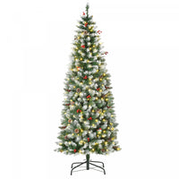 Homcom Arbre De Noel Artificiel 300 Lumieres Led Et 618 Embouts