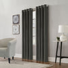 Panneau de rideau à œillets Edison anthracite - 52 po x 63 po