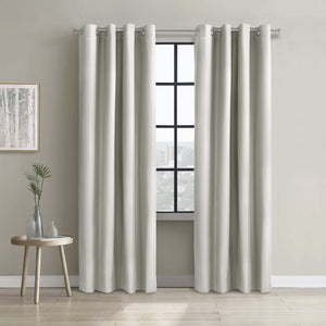 Panneau de rideau coupe-lumière à œillets Alpin blanc de Thermaplus - 52 x 84