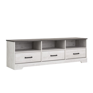 Meuble pour téléviseur Rustic Ridge de Prepac de 66 po - blanc délavé