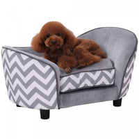 Pawhut Animal De Compagnie Doux Chaud Canape Sureleve Chien Chiot Lit De Couchage Lit Sureleve Salon