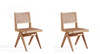 Ensemble 2 chaises de salle à manger Hamlet de Manhattan Comfort - cannage naturel