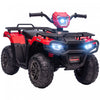 Aosom Quad Pour Enfants 12 V, Quad A 4 Roues, Vehicule Electrique Alimente Par Batterie Avec Lumieres Led Musicales, Pneus A Bande De Roulement, Pour Garcons Filles Ages De 3 A 5 Ans, Rouge