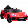 Qaba Voiture Electrique Pour Enfants, Voiture Pour Enfants Alimentee Par Batterie 12 V Avec Telecommande, Systeme De Suspension, Musique, Klaxon, Phare, Demarrage Lent, 3 A 6 Ans, Rouge