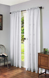 Panneau de rideau passe-tringle Cote D'azure blanc - 56 po x 95 po