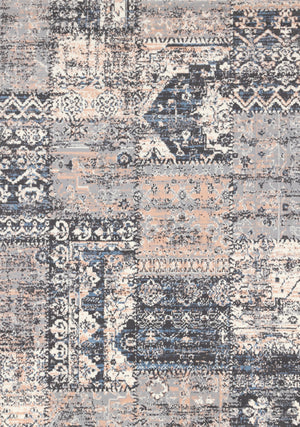 Carpette Florence à motif patchwork pour l’intérieur - 4 pi 7 po x 6 pi 7 po