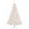 Homcom Arbre De Noel Artificiel Pre-eclaire De 6 Pieds Avec 250 Lumieres Led Blanches Chaudes Et 1000 Embouts