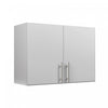 Armoire murale superposable Elite de 32 po - gris clair