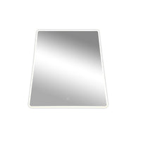 Miroir rectangulaire de la collection Reflections illuminé à DEL de 32 W - argenté