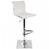 Tabouret bar pivotant réglable contemporain Masters en similicuir - blanc