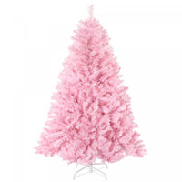 Homcom Sapin De Noel Artificiel 5 Pi , Forme Large, Rose