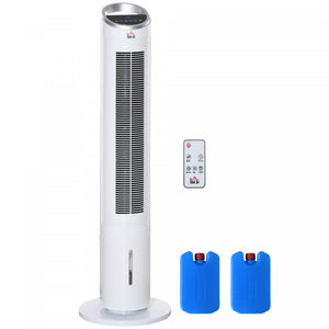 Homcom Ventilateur De Refroidisseur D'air Evaporatif Portable A 3 Modes