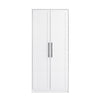 Armoire d’appoint de rangement Elite Premium Home avec 5 tablettes - blanche