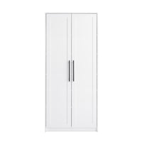 Armoire d’appoint de rangement Elite Premium Home avec 5 tablettes - blanche