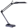 Lampe de bureau Ultima de Dainolite avec bras d’équilibre à ressort, portée de 36 po, fini noir et ampoule fluorescente de 13 W