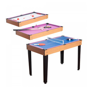 Soozier 3 En 1 Mini-jeux Multi-usages Tennis De Table Billard Pool Air Hockey Set Avec Tous Les Accessoires