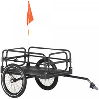  Aosom Remorque De Velo Avec Suspension, Roues De 16 Pouces