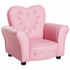 Qaba Enfants Mini Princesse Canape Chaise Toddler Enfants Rembourre Tufte Fauteuil Activite Canape Siege Inclinable Garcons Filles Meubles Rose