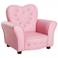 Qaba Enfants Mini Princesse Canape Chaise Toddler Enfants Rembourre Tufte Fauteuil Activite Canape S