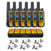 6 Dewalt Dxfrs800 Talkies Walkie Plus Ecouteurs - 2 Watt, Heavy Duty, 22 Canaux Radios Bidirectionnelles Longue Portee