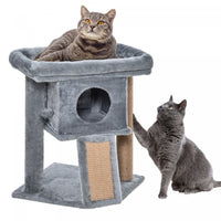 Pawhut Arbre A Chat, Petite Tour Pour Chat Avec Perchoir, Arbre A Chat, Condo Pour Chat, Balle Jouet