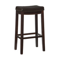 Tabouret bar Claridge en similicuir et sans dossier - brun