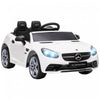 Aosom Voiture Electrique Pour Enfants 12 V Avec Telecommande Parentale, Voiture Jouet A Piles Avec Deux Moteurs, 2 Vitesses, Musique, Lumieres Led, Usb Et Roues De Suspension Pour 3 A 6 Ans, Blanc