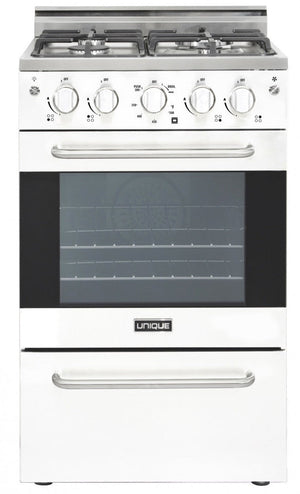 Cuisinière à gaz Prestige par Unique de 20 po à convection - UGP-20V PC1 W