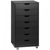 Vinsetto Classeur Vertical A 7 Tiroirs Armoire De Rangement De Bureau