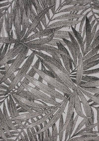 Carpette Jackson à motif feuilles de palmier pour l'extérieur - 6 pi 7 po x 9 pi 6 po