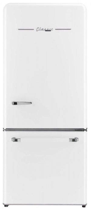Classic Rétro par Unique sans givre Réfrigérateur à congélateur dans le bas de 18 pi³ - UGP-510L W AC