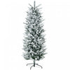 Homcom Sapin De Noel Artificiel De 6 Pi Avec Neige, Ouverture Automatique