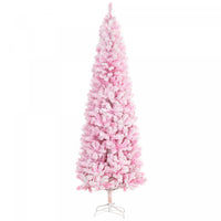 Homcom Arbre De Noel Artificiel Floque De Neige Avec Base