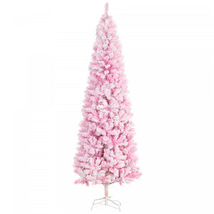 Homcom Arbre De Noel Artificiel Floque De Neige Avec Base