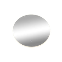 Miroir rectangulaire de la collection Reflections illuminé à DEL - argenté