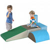 Soozier Ensemble De Jeu D'activites D'escalade Et De Rampement 5 Pieces Escalier Et Rampe D'escalade Jouet De Gymnastique Equipement De Jeu D'interieur Jouets D'apprentissage Pour Bebe Multicolore