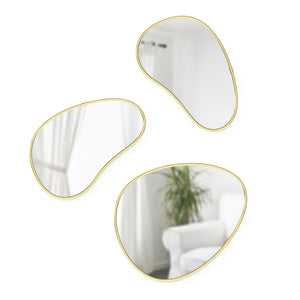 Miroirs Hubba Pebble de Umbra - ensemble de 3
