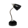 Lampe de bureau Flossy de Limelights avec prise électrique - noire