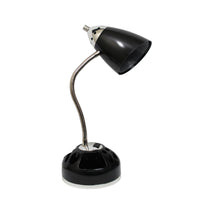 Lampe de bureau Flossy de Limelights avec prise électrique - noire