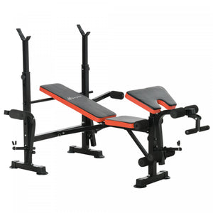 Banc De Musculation Reglable Soozier Avec Support D'halteres Pour Developper Les Jambes Pour L'halterophilie Et La Musculation Station D'entrainement Multifonctionnelle