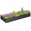 Outsunny Lit De Jardin Sureleve Galvanise 95