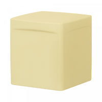Table de bout carrée Dalya pour l’extérieur - jaune pâle