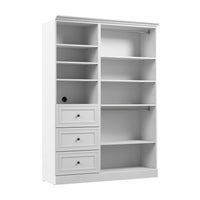 Système d’organisateur de garde-robe Versatile de Bestar de 61 po (L) - blanc