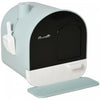 Pawhut Bac A Litiere Pour Chat Avec Couvercle, Bac A Litiere Couvert Pour Chats D'interieur Avec Plateau, Pelle, Filtre, 17