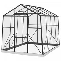 Outsunny 6' X 8' Serre En Polycarbonate Serre A Etages En Aluminium